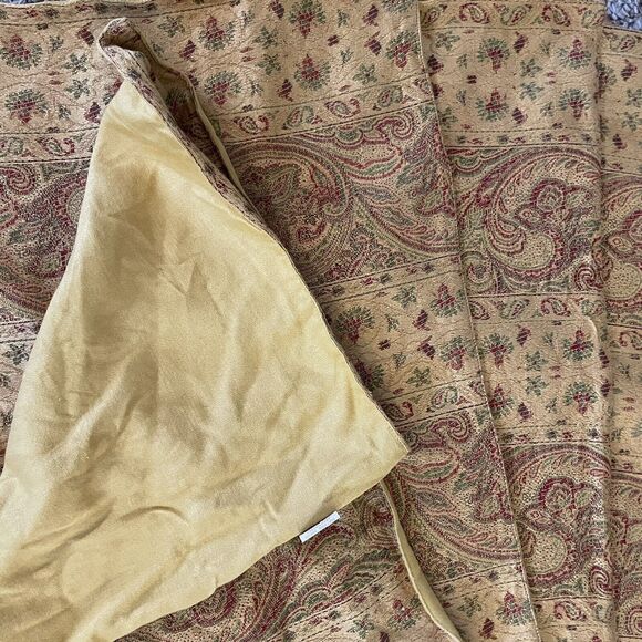 Set Of 6 XOCHI Yellow Gold Fall Autumn  19 X‎ 14 Placemats Paisley Floral - Picture 3 of 6